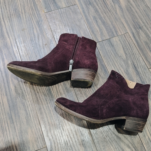 Lucky Brand Shoes - Lucky Brand | plum suede booties